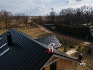 guy on roof